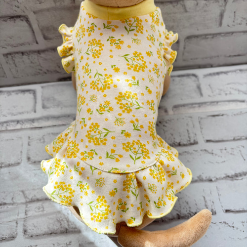 犬服 ミモザのワンピースとタンクトップ ペット服・アクセサリー
