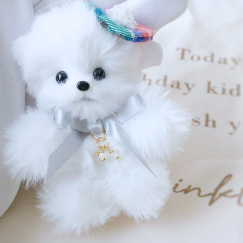 ハンドメイド* ぬいぐるみ*ポメラニアン*ホワイト ふわふわ ポメラニアン 白 ぬいぐるみ ゆめの 通販 17719962