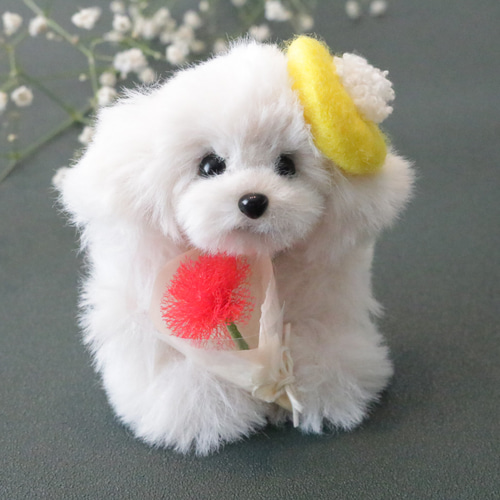 受注製作 母の日 トイプードル トイプー マルプー オフホワイト