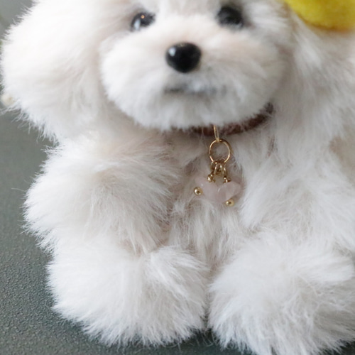 レアパネル生地 トイプードル 強運お守り両面 ハンドメイド レアパネル