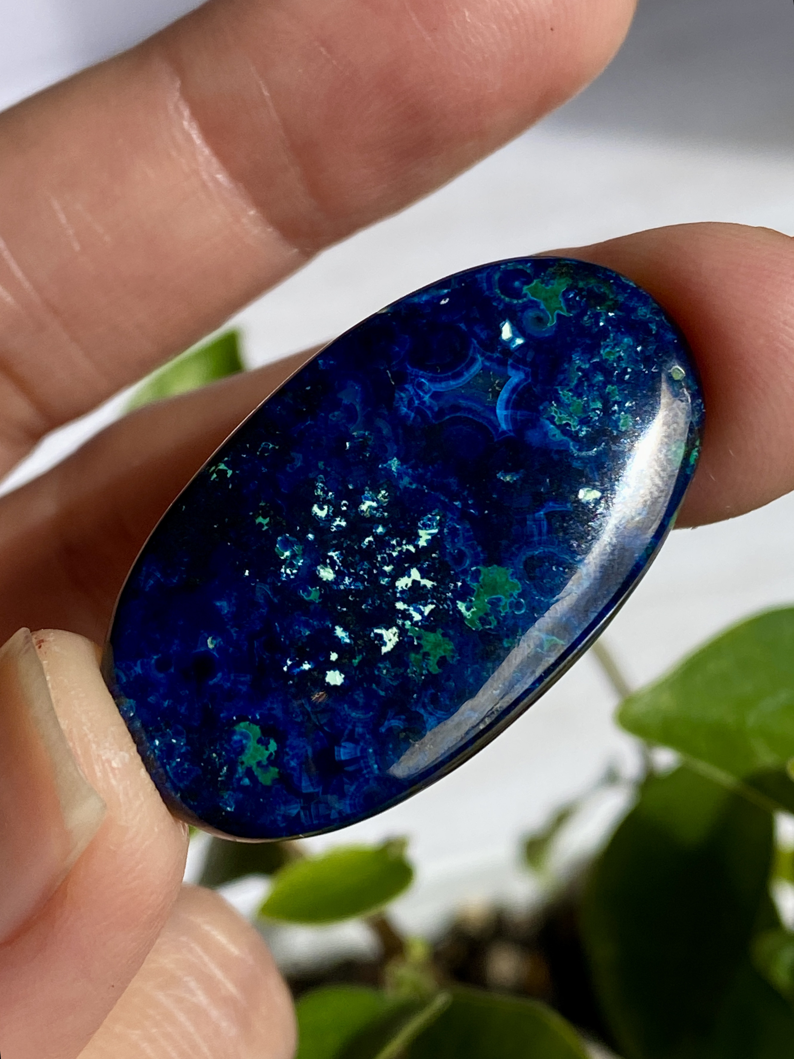 スーパーハイグレード ミッドナイトブルー アズライト 20 天然石 天然色