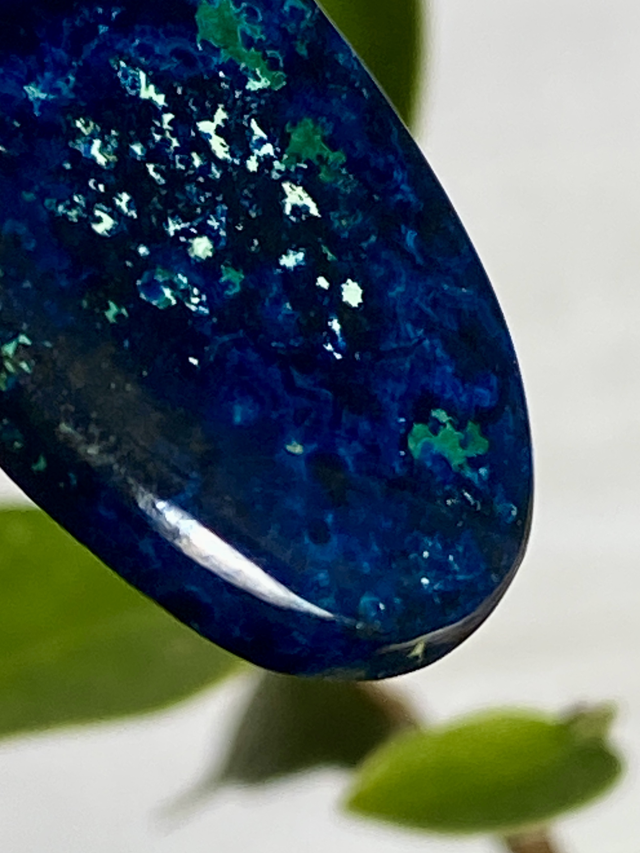 スーパーハイグレード ミッドナイトブルー アズライト 20 天然石 天然色