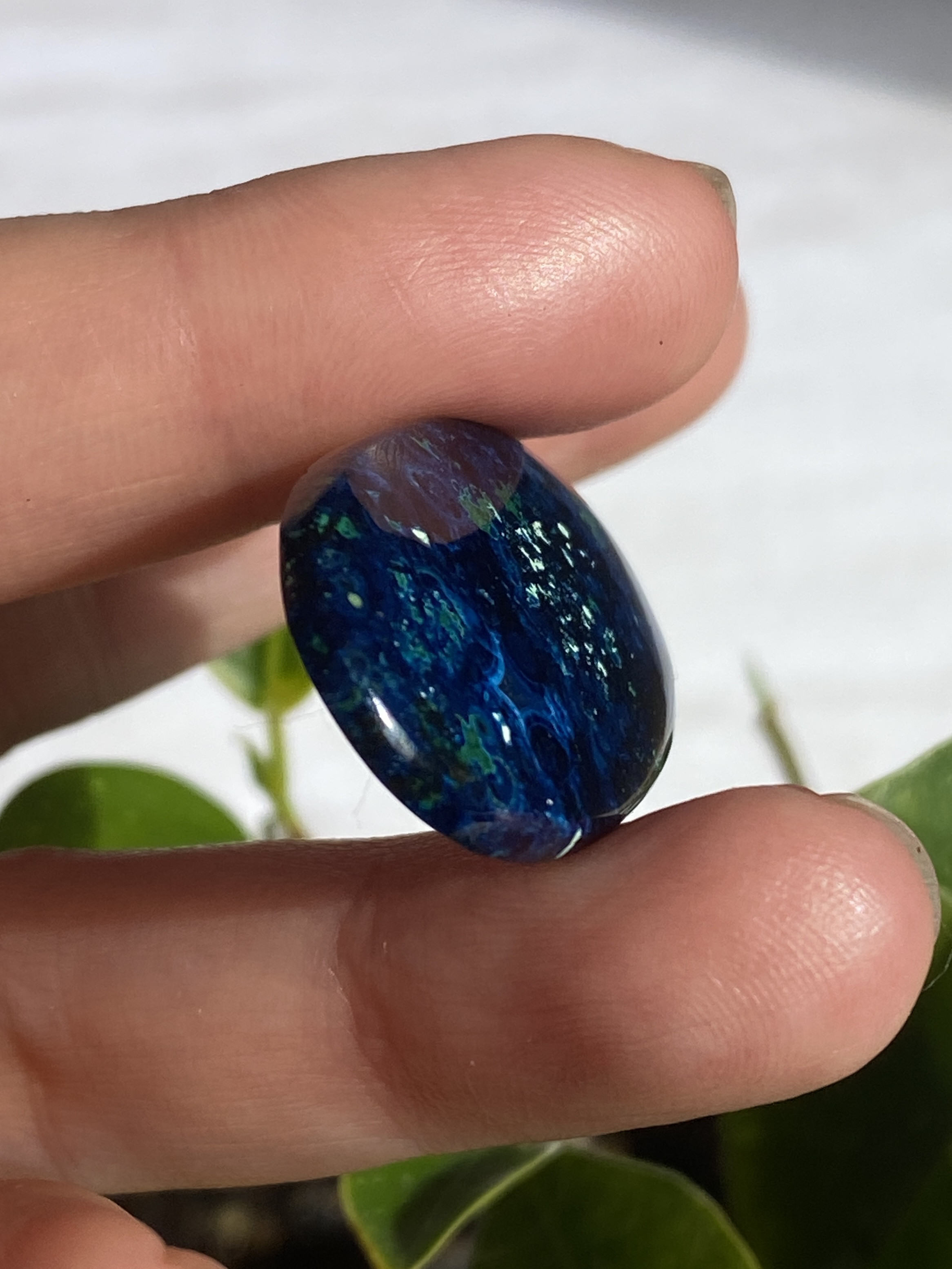 スーパーハイグレード ミッドナイトブルー アズライト 20 天然石 天然色