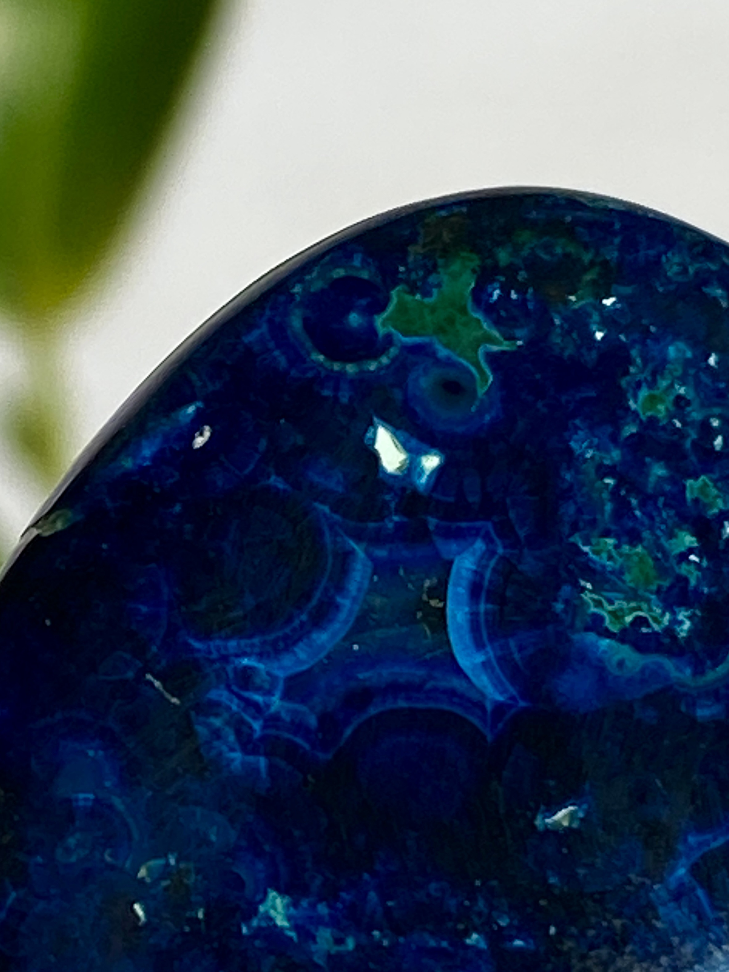 スーパーハイグレード ミッドナイトブルー アズライト 20 天然石 天然色