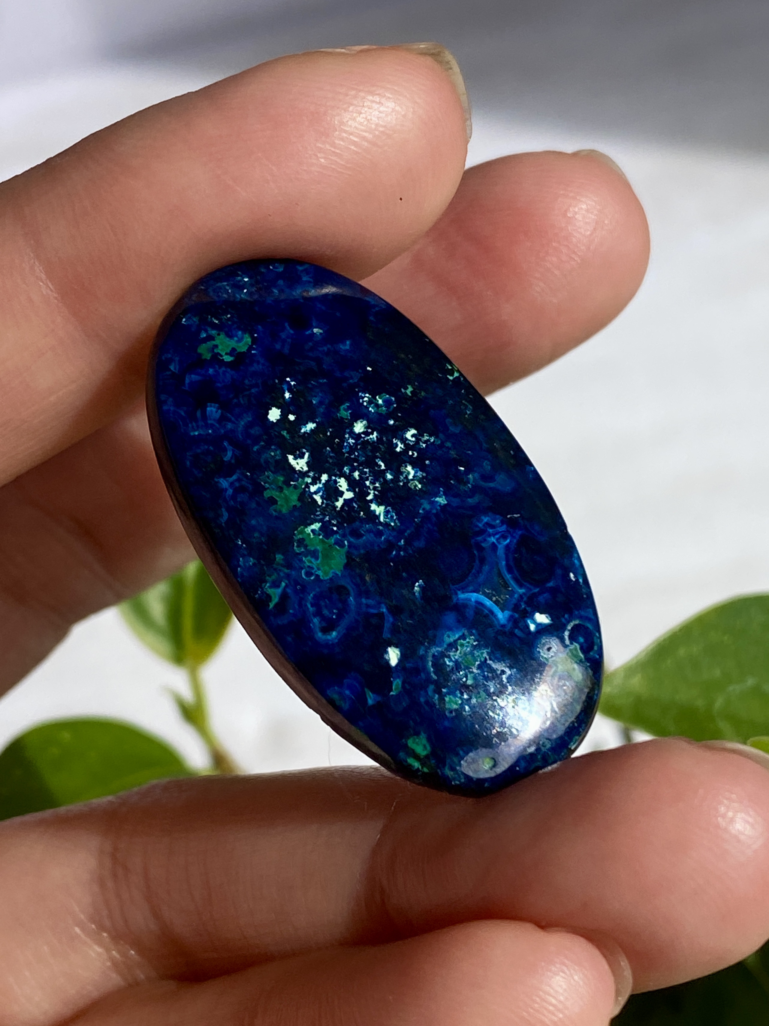 スーパーハイグレード ミッドナイトブルー アズライト 20 天然石 天然色