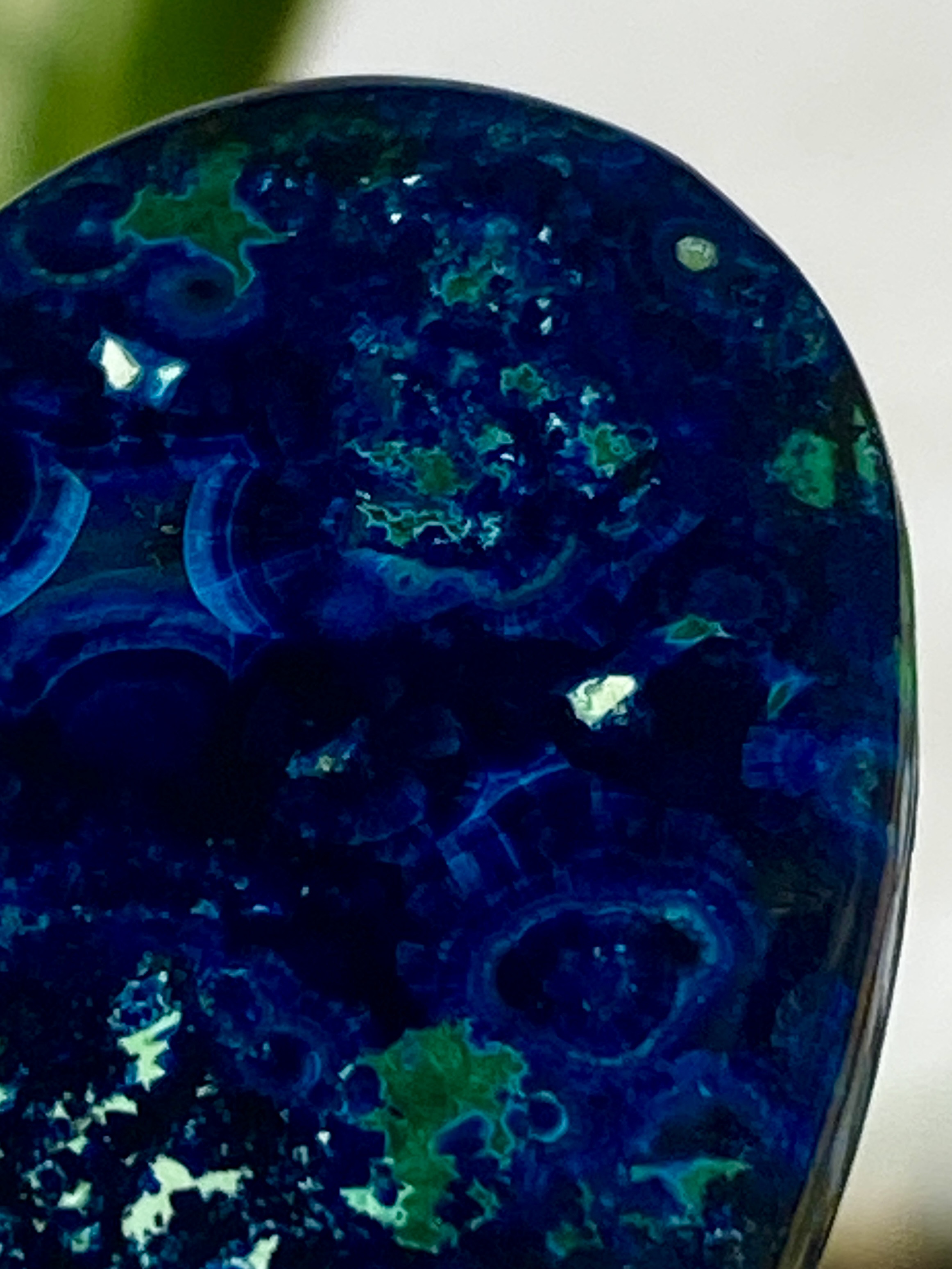 スーパーハイグレード ミッドナイトブルー アズライト 20 天然石 天然色