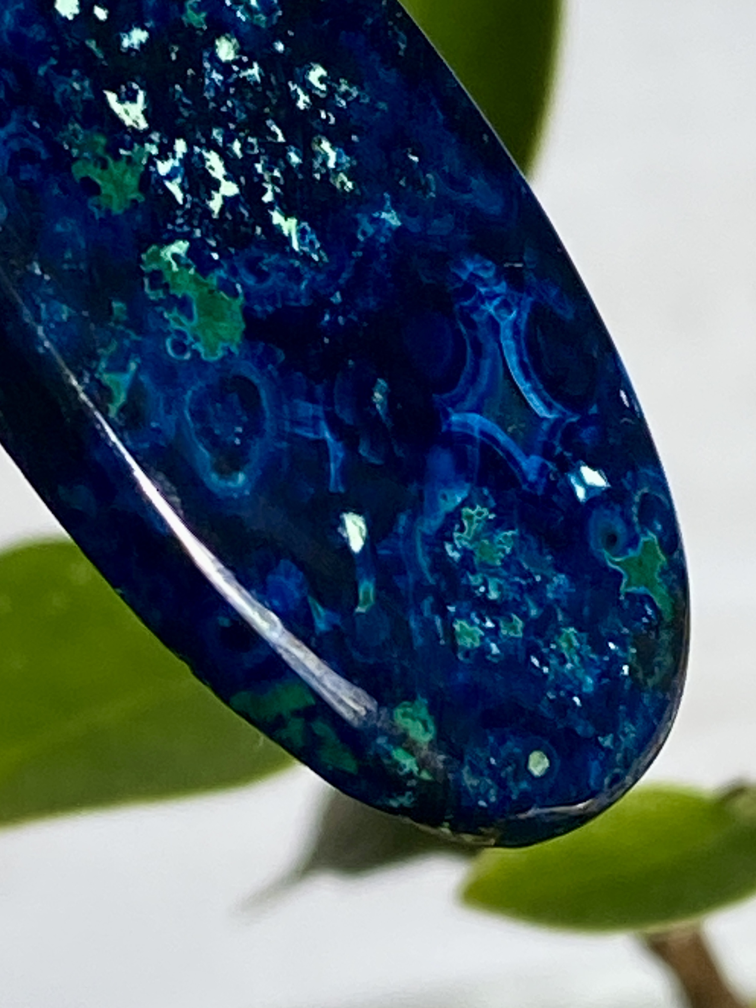 スーパーハイグレード ミッドナイトブルー アズライト 20 天然石 天然色