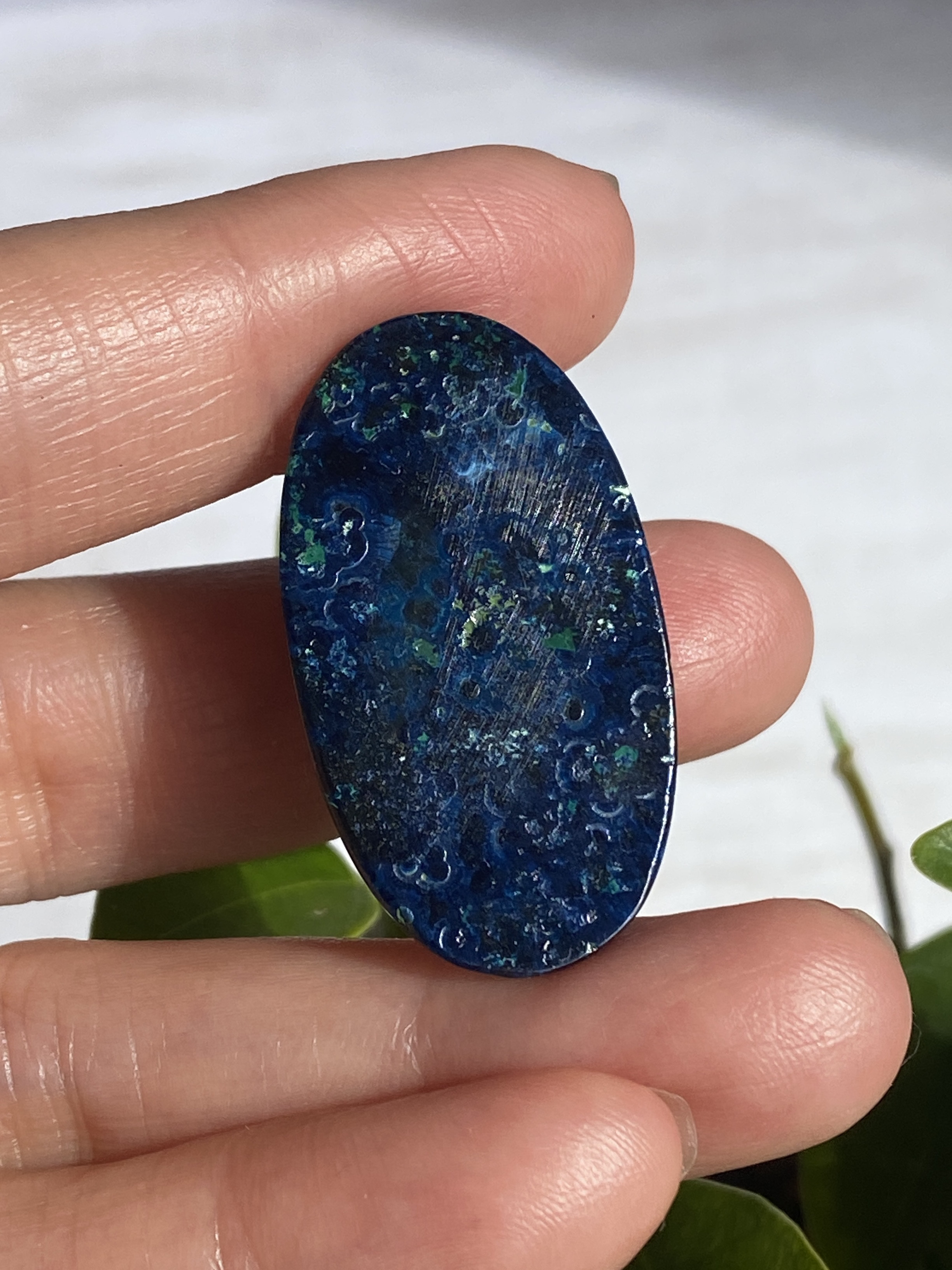 スーパーハイグレード ミッドナイトブルー アズライト 20 天然石 天然色