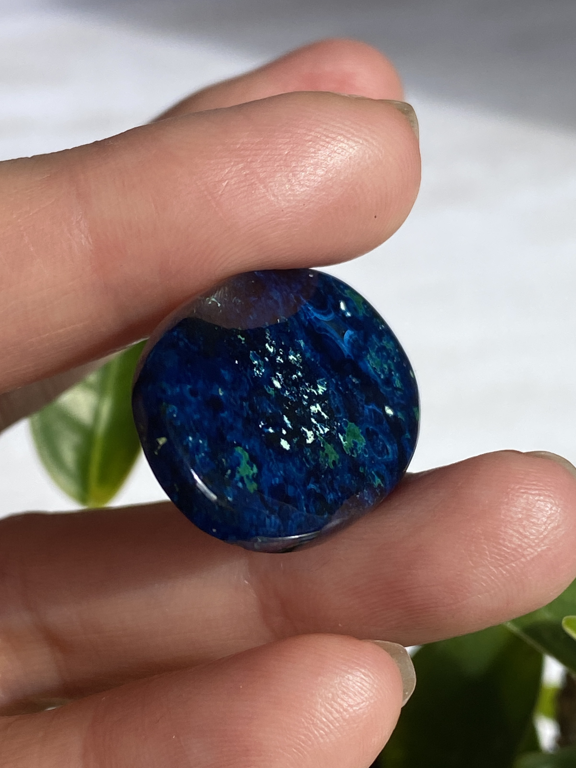 スーパーハイグレード ミッドナイトブルー アズライト 20 天然石 天然色