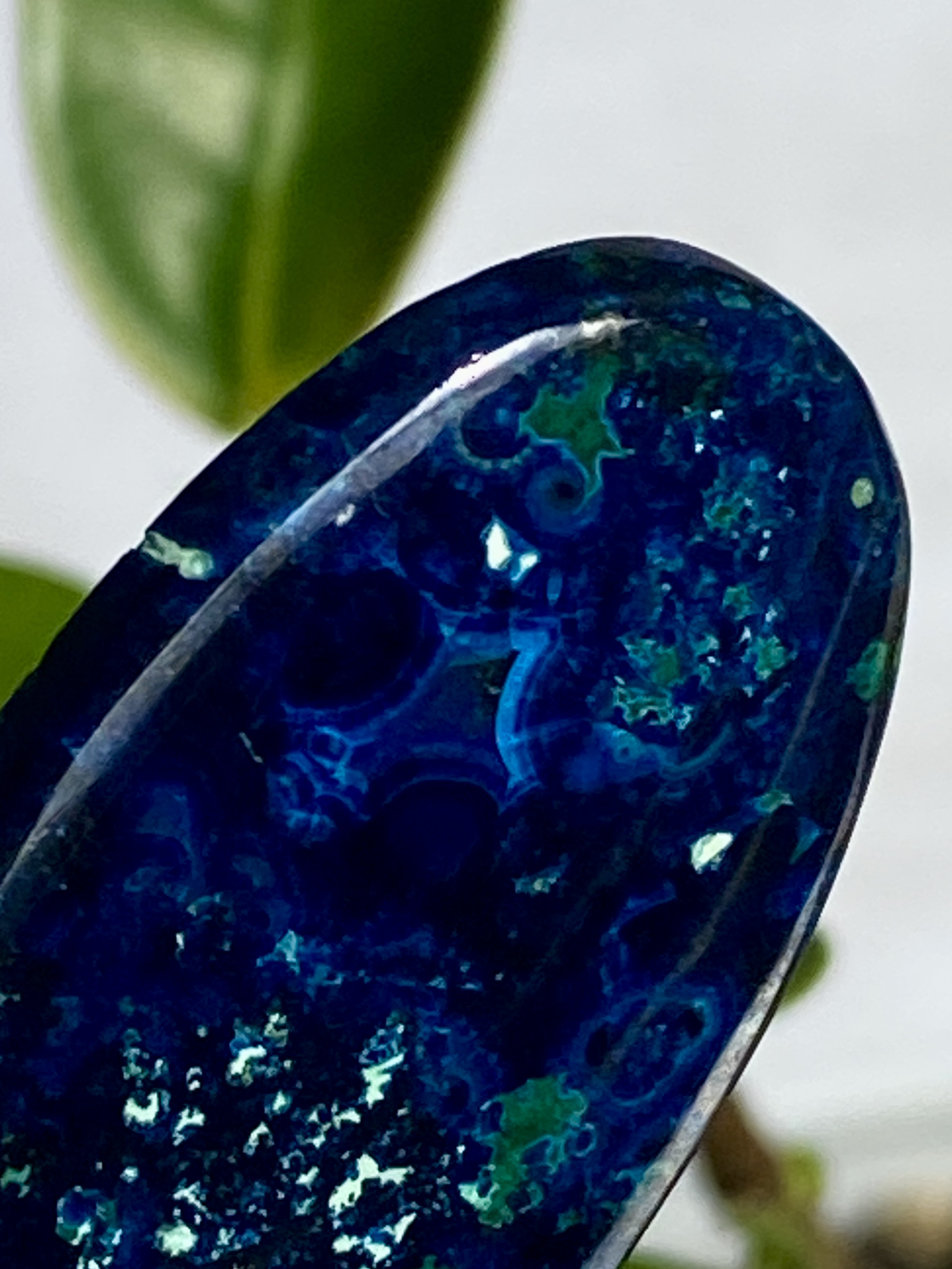 スーパーハイグレード ミッドナイトブルー アズライト 20 天然石 天然色