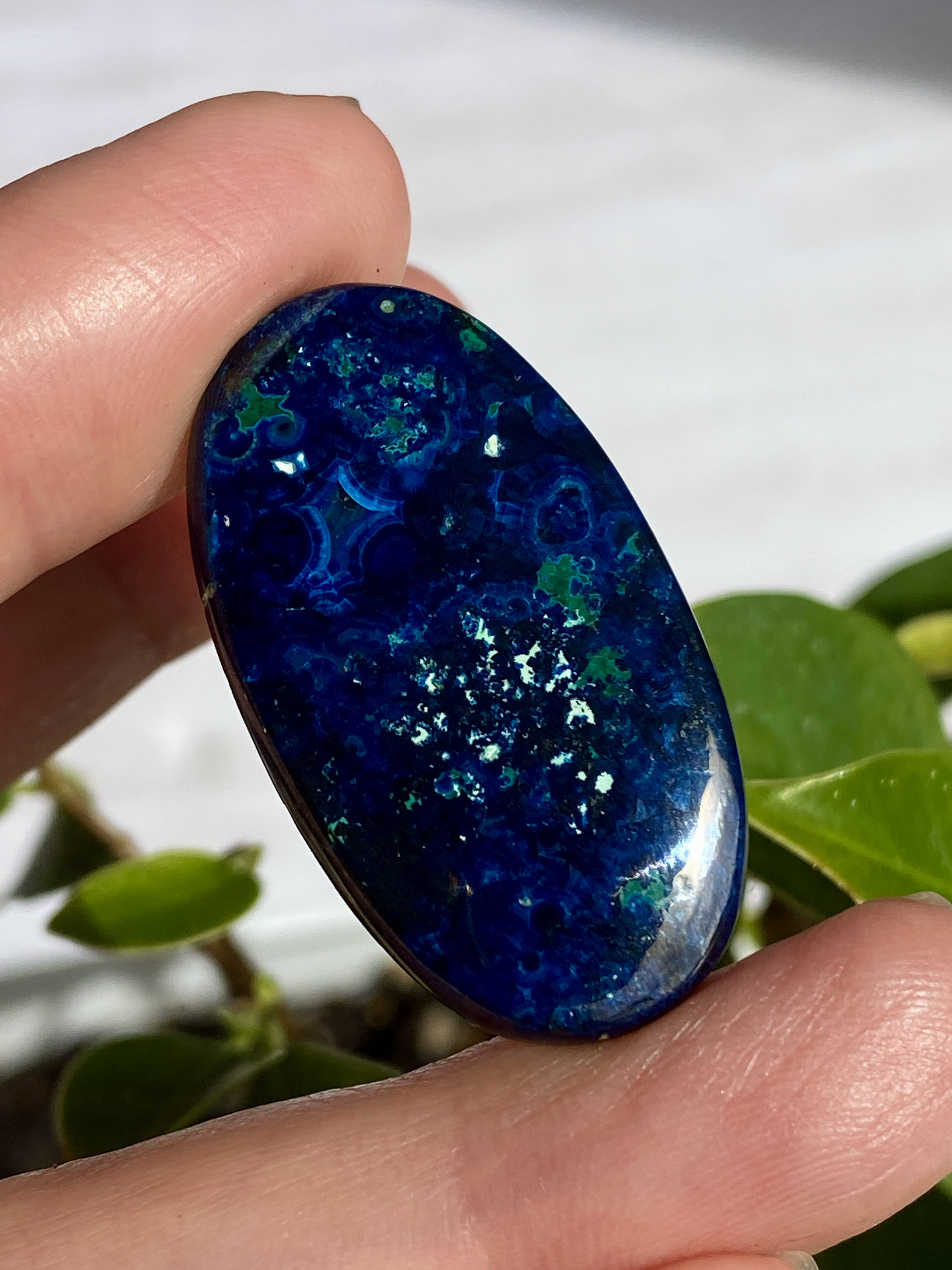 スーパーハイグレード ミッドナイトブルー アズライト 20 天然石 天然色