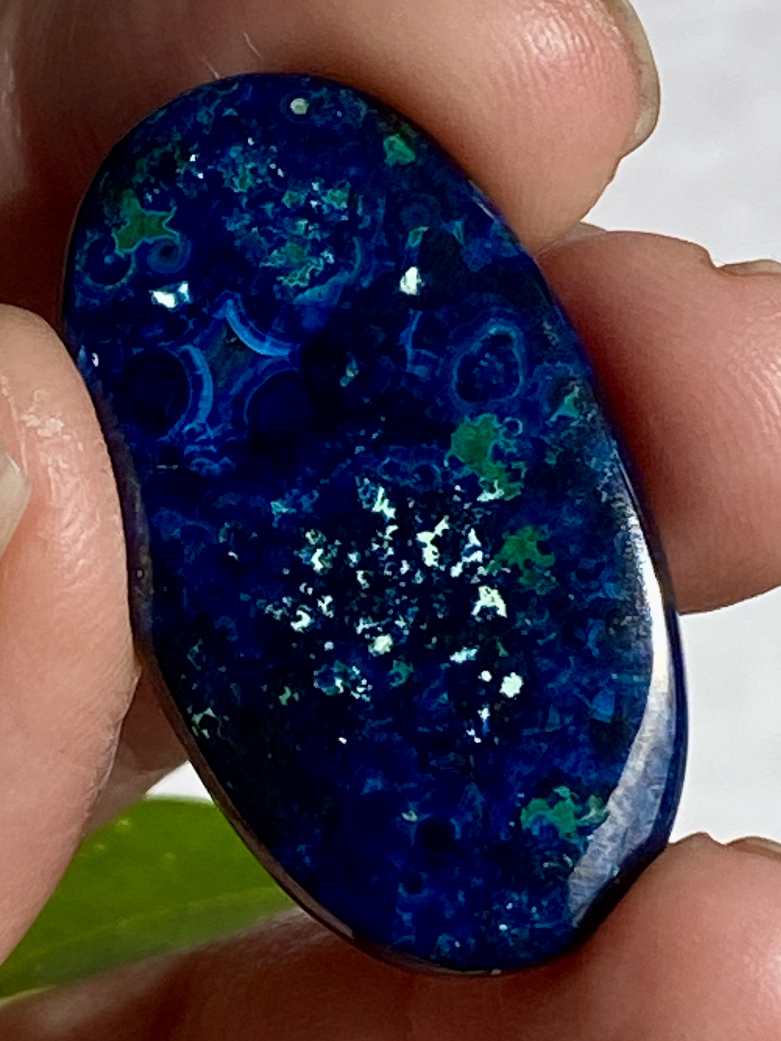 スーパーハイグレード ミッドナイトブルー アズライト 20 天然石 天然色