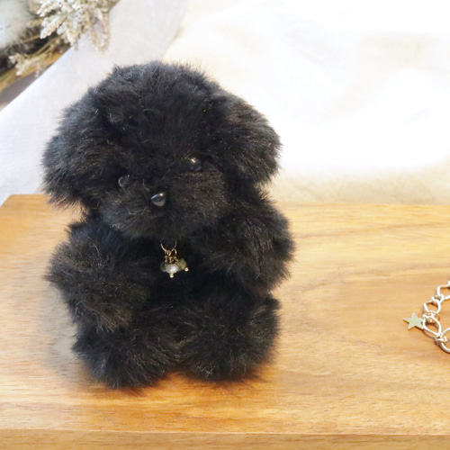 高質 マルプー トイプードル ラブラドール お守り 犬 黒 ブラック ぬいぐるみ