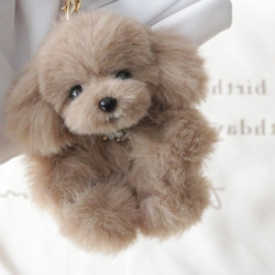 トイプードル マルプー ブラウン バッグチャーム ぬいぐるみ 犬