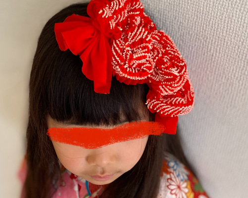 赤リボン ヘッドドレス リボン ヘアアクセサリー 髪飾り 縮緬 赤リボン ヘッドドレス リボン ヘアアクセサリー 髪飾り 縮緬