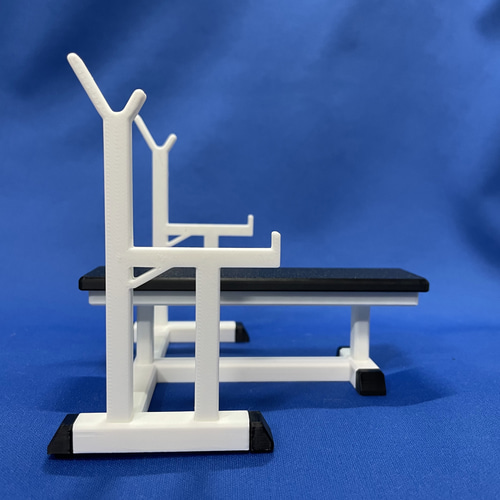 1/10ミニGYMシリーズ ベンチプレスマシーン(組立式) その他インテリア 
