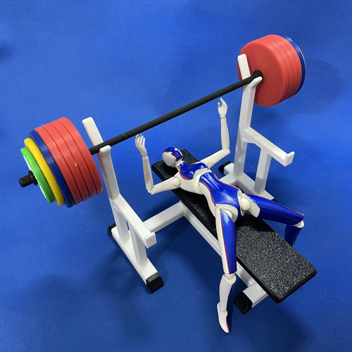 1/10ミニGYMシリーズ ベンチプレスマシーン(組立式) その他インテリア