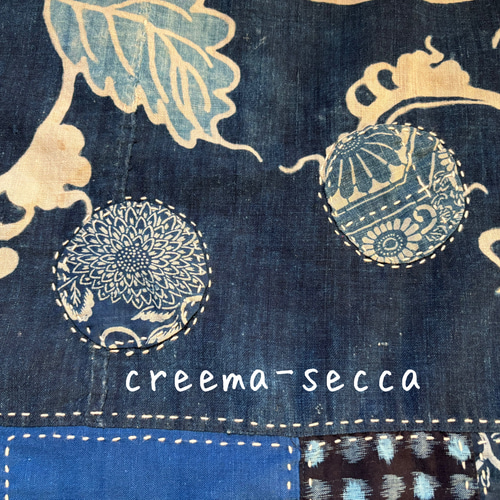 刺し子と筒描家紋と藍木綿のカットソー カットソー secca 通販｜Creema 