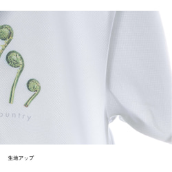 ［着る山菜］こごめTシャツ（ホワイト） 12枚目の画像