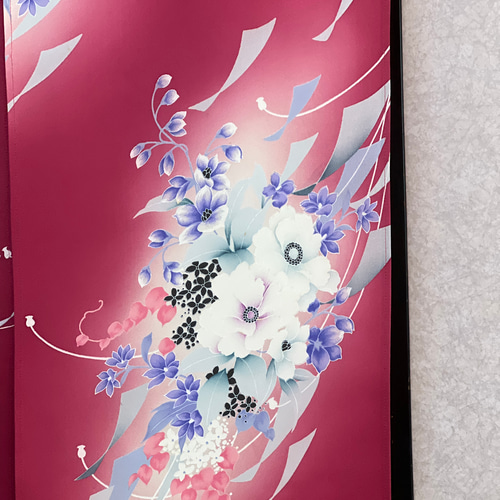 梅の花、着物リメイクーのれん、お部屋に縁！ 暖簾ーのれんリメイク、着物訪問着、横〜135—丈〜69! その他