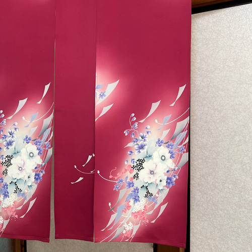 横〜138-丈〜127リメイク暖簾、着物、お部屋のオシャレ創り！ お部屋が