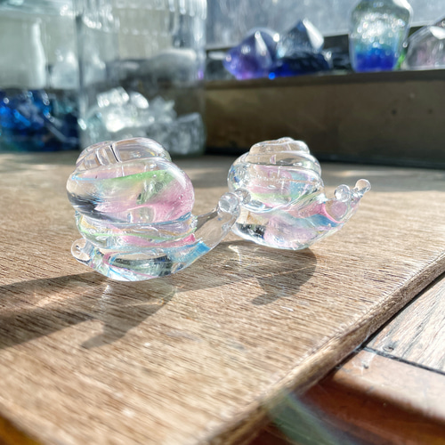 虹色のカタツムリM☆ ご注文前に在庫があるか『質問』でお尋ねください