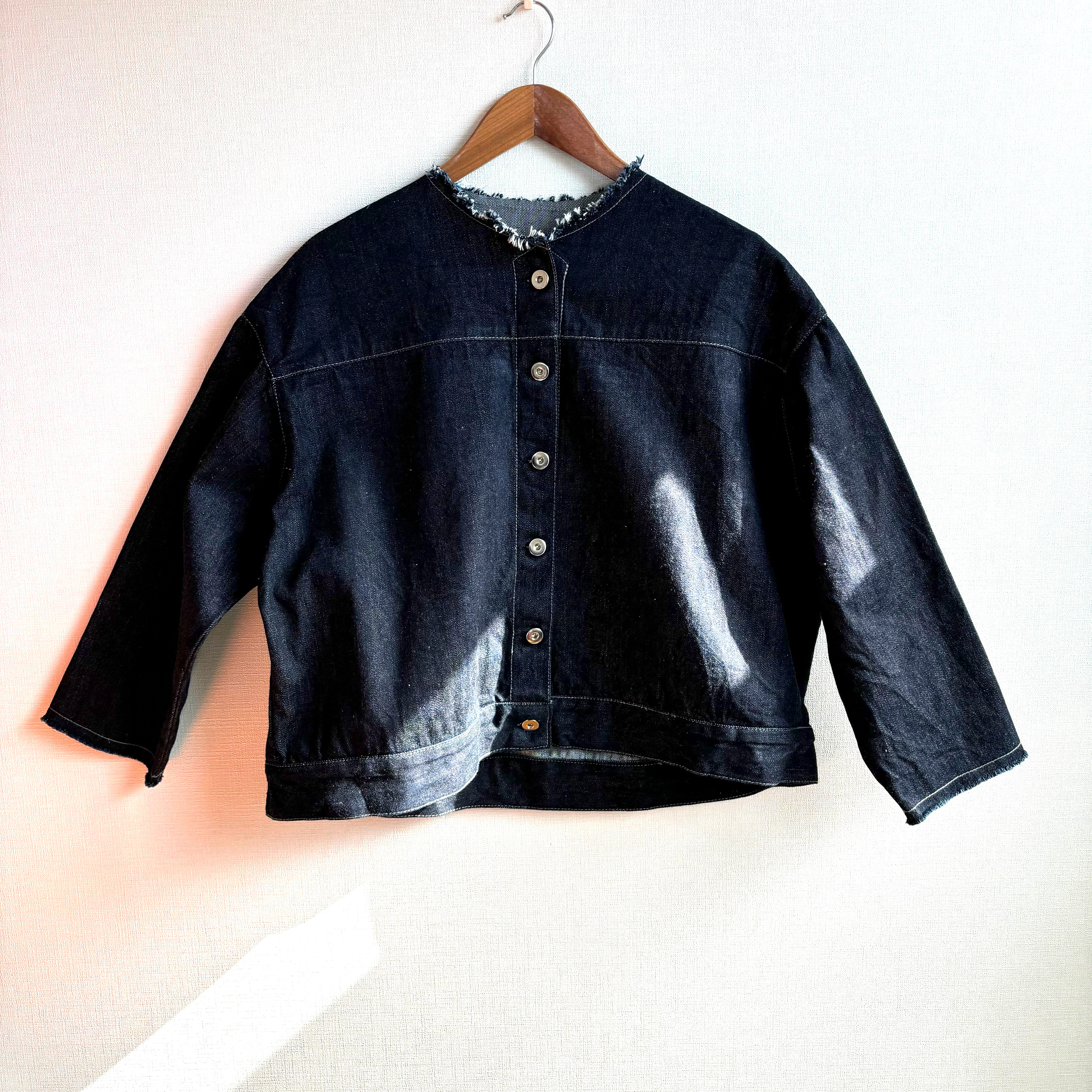 セミオーダー　岡山デニム✨　日本製　お選びいただけます→（糸・ボタン）デニム　ジャケット　Gジャン　ジージャン　赤耳