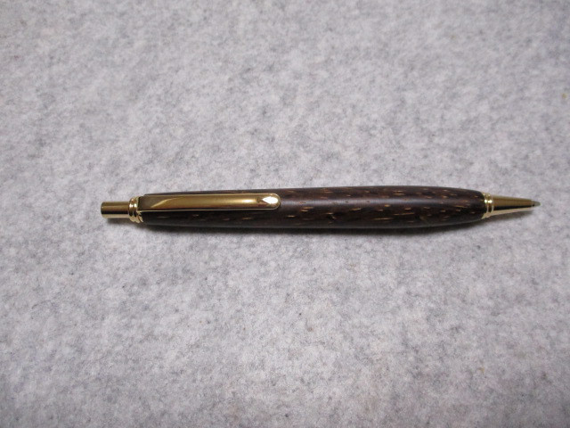 檳榔子(ビンロウジュ)　オイル仕上げ　シャープペンシル(0.5ミリ用)　希少材