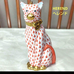 ヘレンド/HEREND、猫の陶器の置物、FIRST EDITION 初回生産 ヘレンド/HEREND、猫の陶器の置物、FIRST EDITION 初回生産 その他