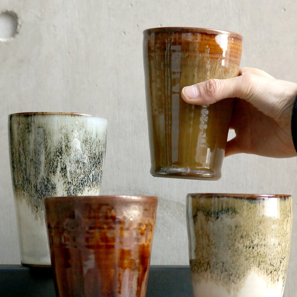 高取焼 高取焼き ビアカップ フリーカップ 筑前茶陶高取焼 高取八仙窯 陶器 食器 15枚目の画像