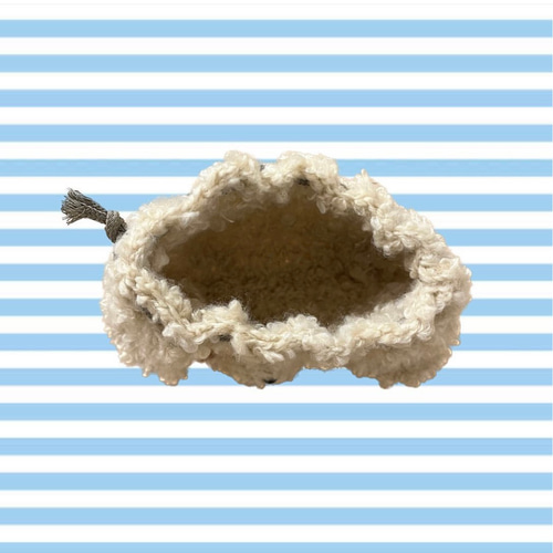 ふわふわトイプードルの巾着袋・ポーチ【受注生産】 巾着袋 Popotto