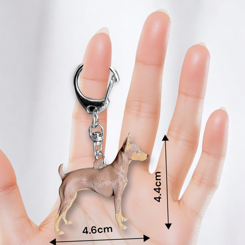 ドーベルマン/ピンシャー miniリアル3Dフィギュア/ミニチュア