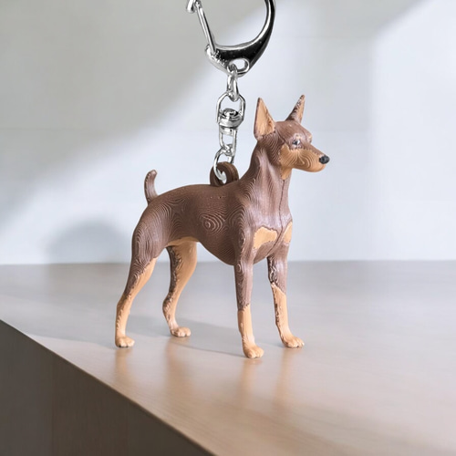 ドーベルマン/ピンシャー miniリアル3Dフィギュア/ミニチュア