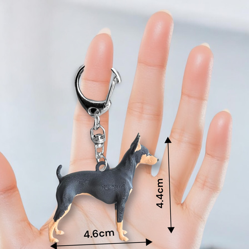 ドーベルマン/ピンシャー miniリアル3Dフィギュア/ミニチュア