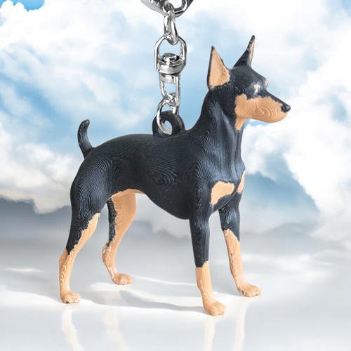 ミニチュアピンシャー　キーホルダー（ミニ） 81df7d54c8e0c4edef0a24ce56f735