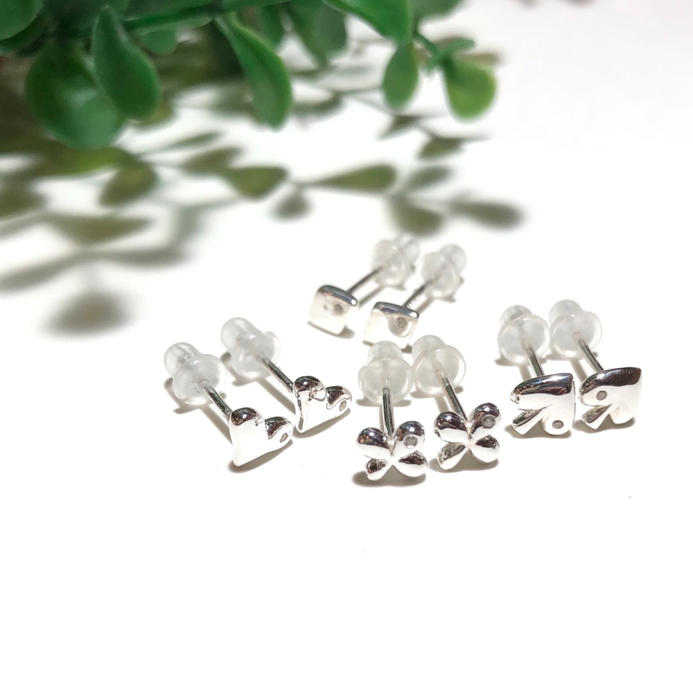 純銀製＊トランプマークピアス ハート ダイヤ クローバー スペード