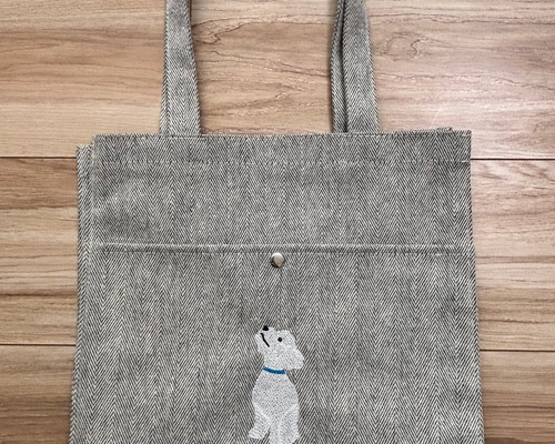 トイプードル刺繍入りトートバッグ 他　ハンドメイド 3e2420ca03fd91780cf13f229c6b7f