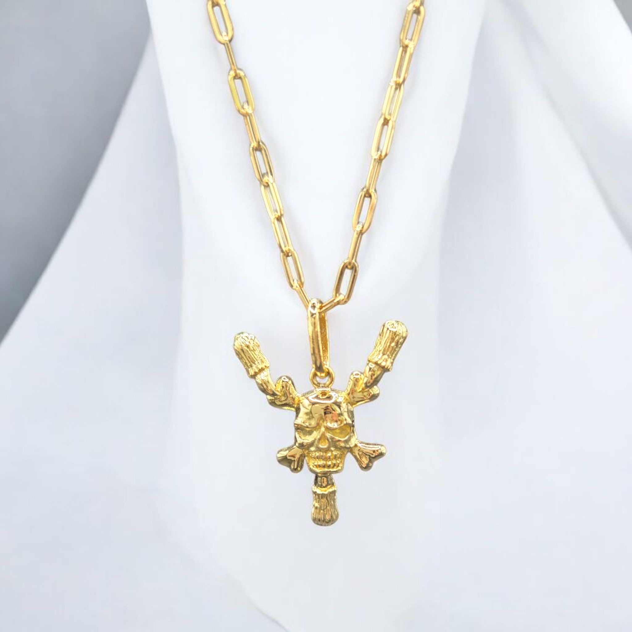 K18　スカル　ペンダント