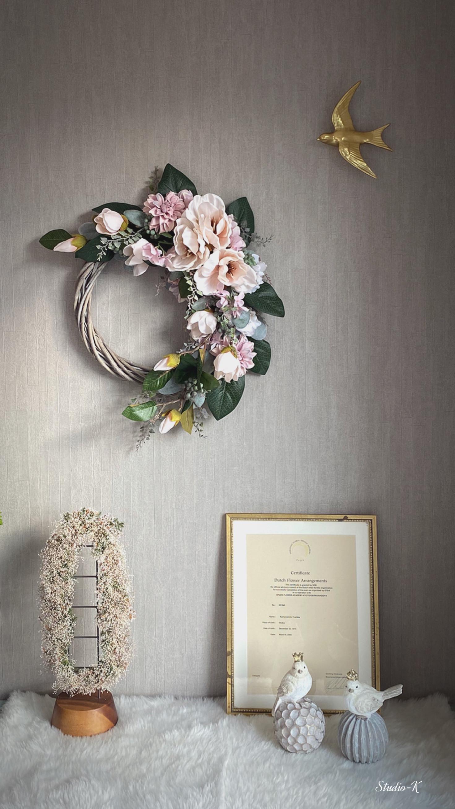 マグノリアのアーティフィシャルフラワー