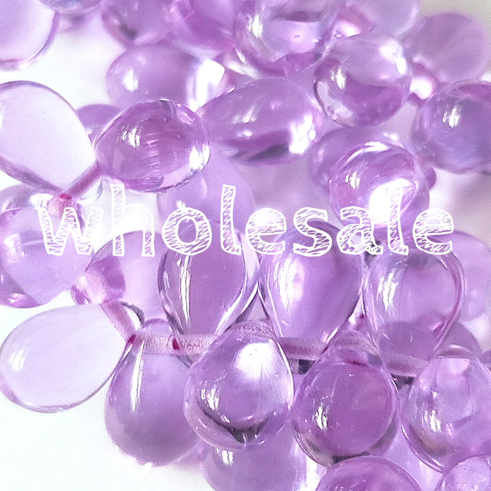 600個 6x9mm チェコビーズドロップ オーキッドパープル1 ppnalia