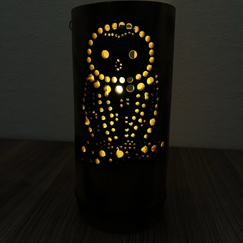 フクロウ 梟 竹 灯籠 間接照明 スタンドライト・テーブルランプ