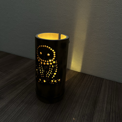 フクロウ 梟 竹 灯籠 間接照明 スタンドライト・テーブルランプ