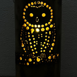 フクロウ 梟 竹 灯籠 間接照明 スタンドライト・テーブルランプ