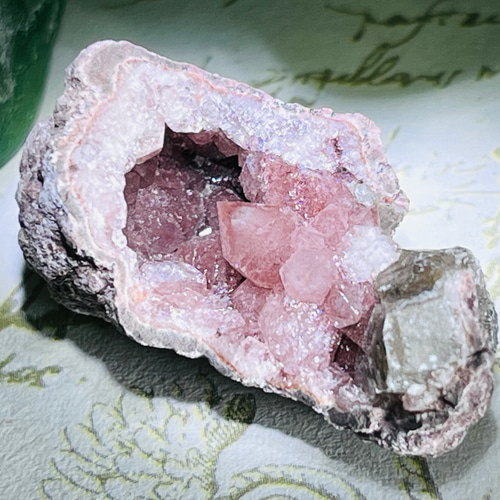 台座付き❤️ピンクカルサイトクラスター✨ カルサイト クラスター