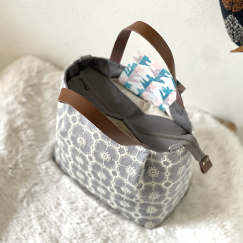 ⚮̈ミナペルホネン anemone gray かくれんぼトート トートバッグ