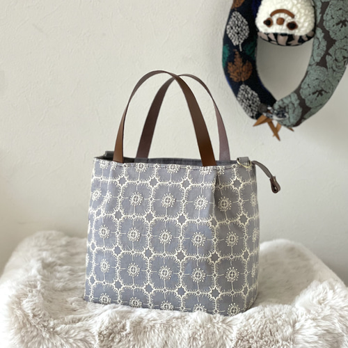 ⚮̈ミナペルホネン anemone gray かくれんぼトート トートバッグ