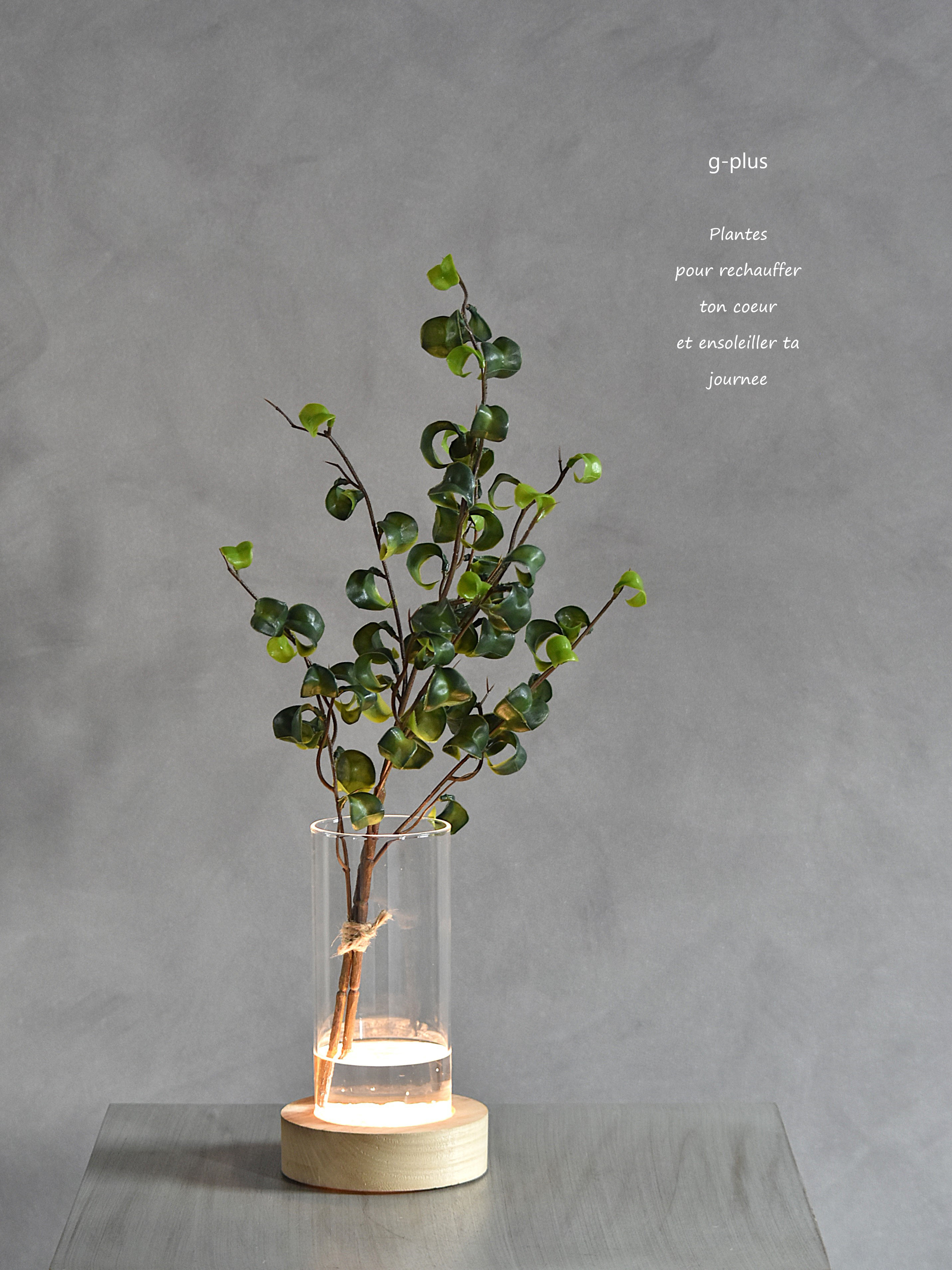 光る！ベンジャミンバロック(約46ｃｍ)　マジカルウォーター　癒しのフラワーインテリア　アーティフィシャルフラワー