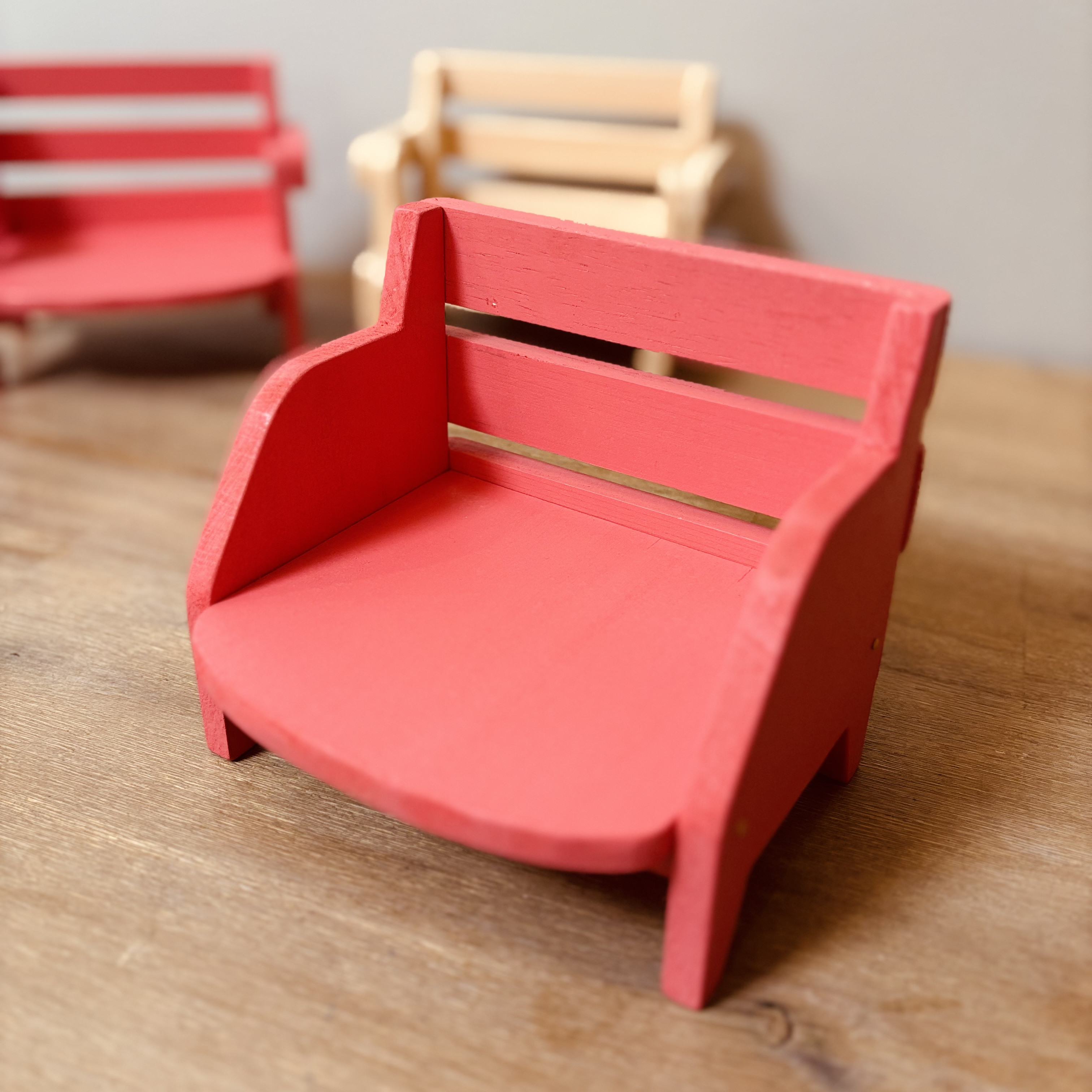 shihita　人形用木製家具　ハンドメイド ドールチェア 椅子 人形用小物 木製 手作り その他雑貨 kazz