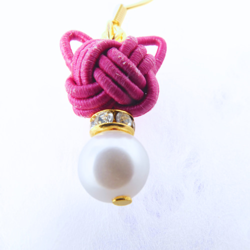 カラーオーダー】水引 猫 選べる50色 ピアス/イヤリング ピアス