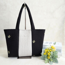 女の子パネル♡ハンドメイドバッグ♡ TONE SELECT GOODS トートバッグ Liaa/花柄 ドット柄 トートバッグ